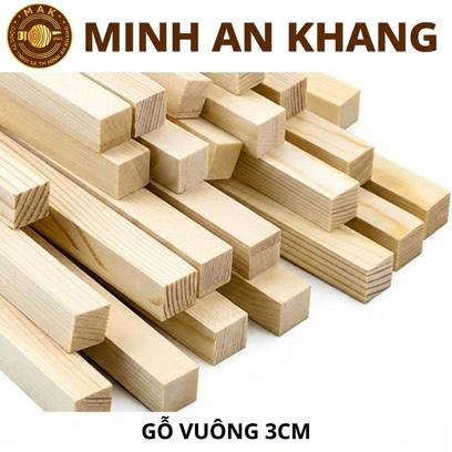 Thanh Gỗ Vuông 3cm